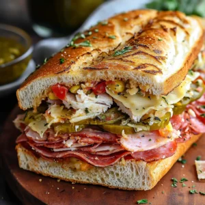Authentic Muffaletta Sandwich