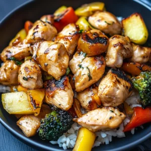 Air Fryer Hibachi Chicken & Vegetables Recipe