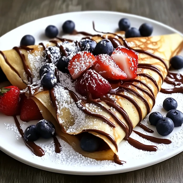 Easy Chocolate Crepes