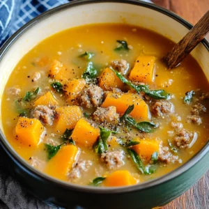 Butternut Squash and Sausage Soup