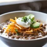 Creamy Taco Ground Beef Soup